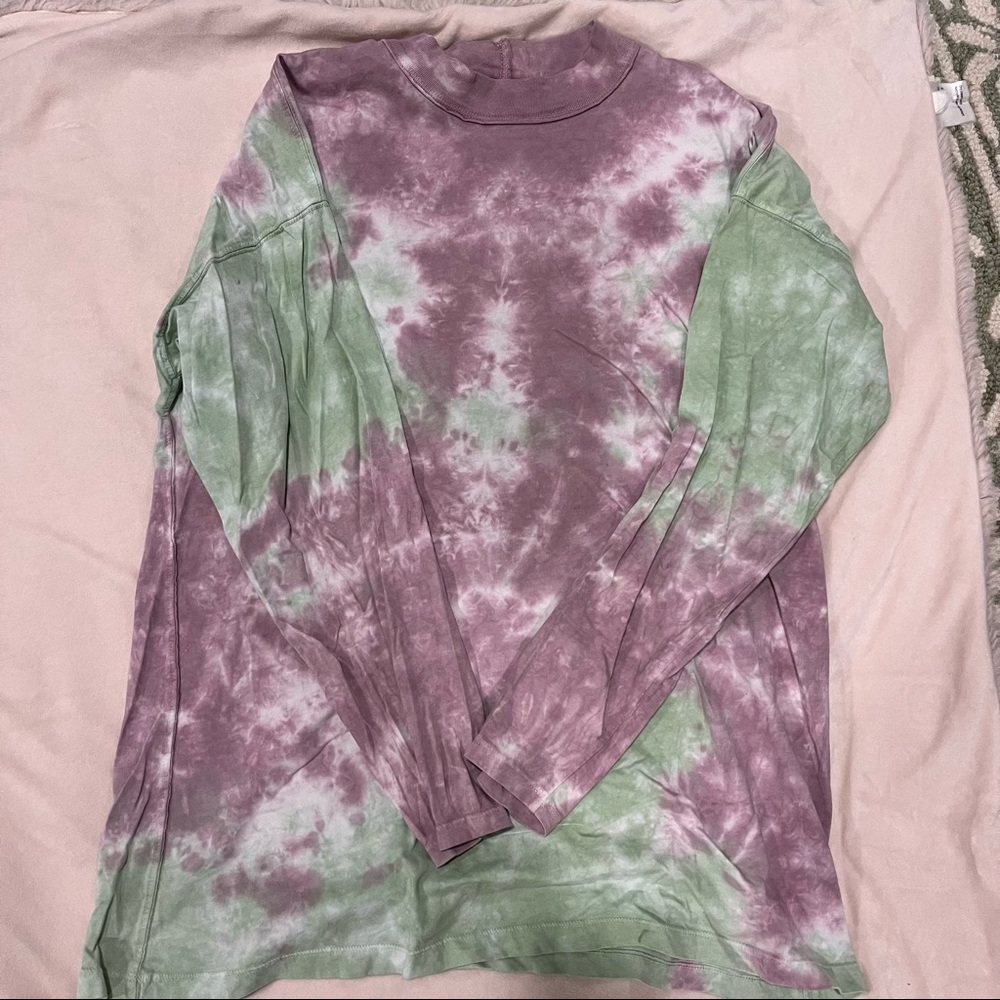 We The Free Long Sleeve Mockneck Oversized Tshirt